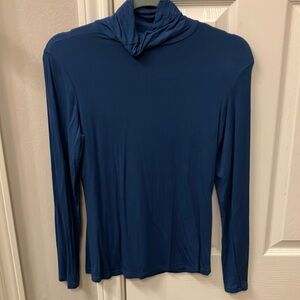 Royal blue turtleneck